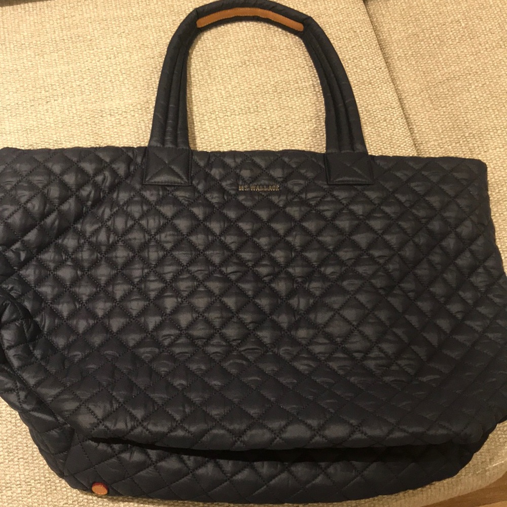 Navy MZ Wallace Large Metro Tote